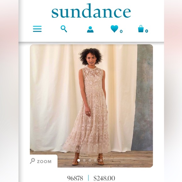 Tolani Relle Dress Beige Medium New - Picture 2 of 12